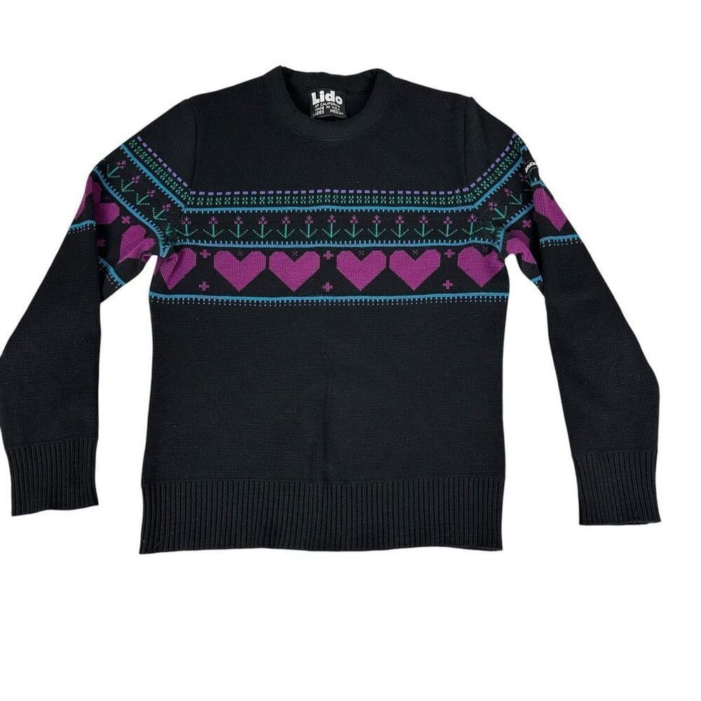 vintage Lido Women’s Wool Crewneck Sweater size Medium